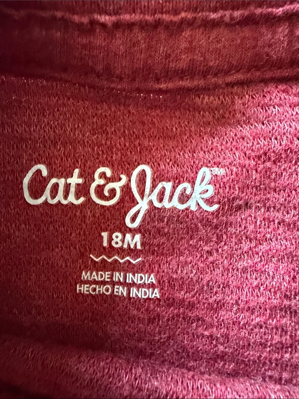 (Set of 5) Cat & Jack 18M shirts.